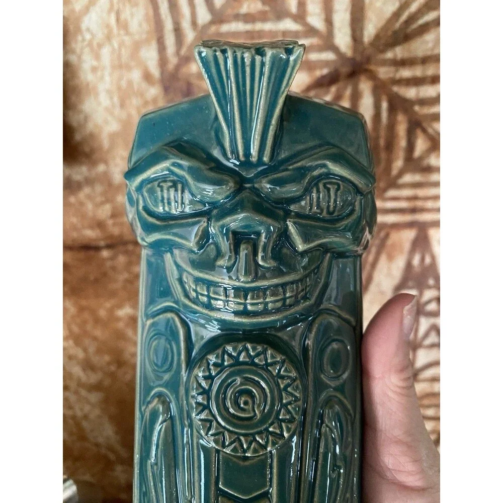 Tiki Farm Tank Tiki Mug Quarters Arcade Bar Teal Pinball Machine SLC Retired